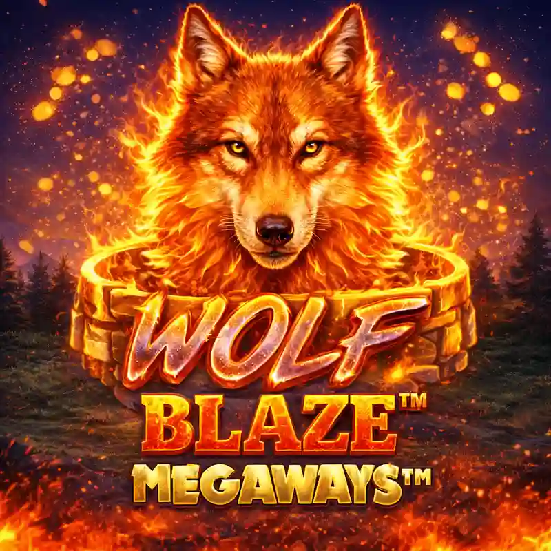 Wolf Blaze Megaways slot game interface