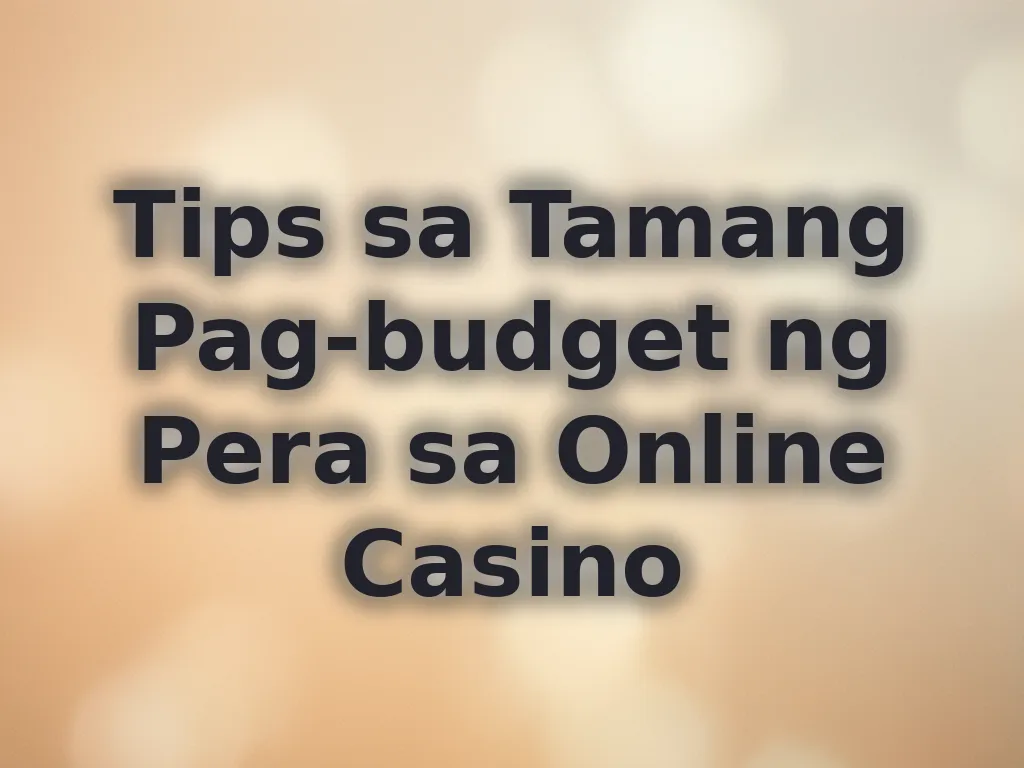Budgeting Tips